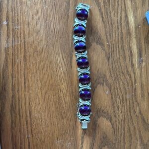 Elegant Purple and Gold Bracelet by Coro